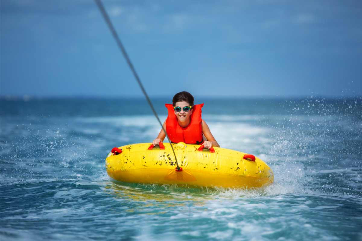 Water sports in enchanting Crete